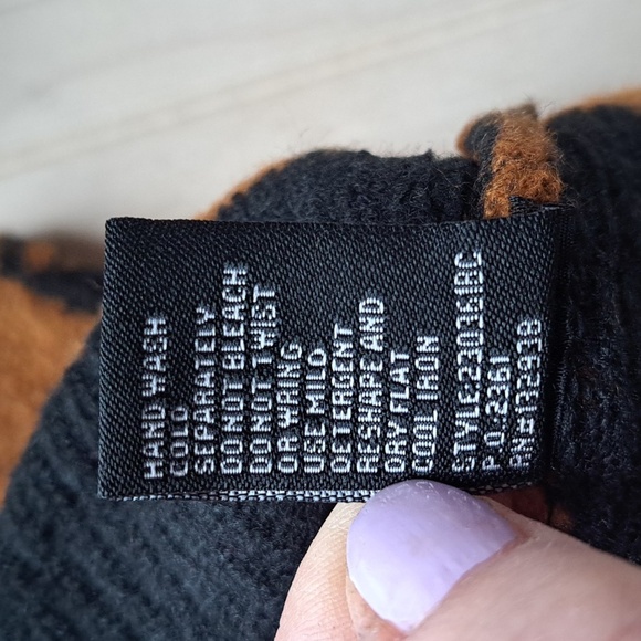 Cliche Cozy Mock Neck Cropped Boxy Floral Rustic Comfy Stylish Pullover Sweater - Picture 8 of 11